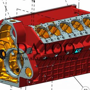 Dongfeng Diesel Engine Cylinder Block 12V135AZLD 12V135BZLD1 12V135BZLD2